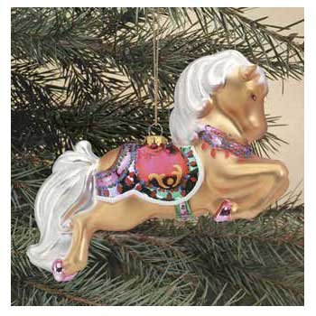 Childrens Toyshop  Sporting Goods : Breyer Horses 2007 Ginger Glass Ornament
