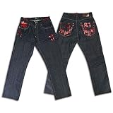 Akademiks - Akademiks Show Red Stitch Jean - Men's