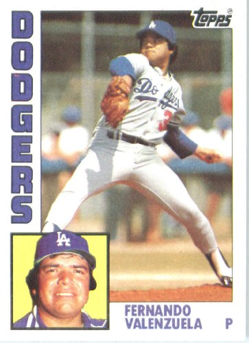 1984 Topps # 220 Fernando Valenzuela Los Angeles Dodgers Baseball Card