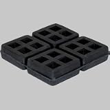 4 Pack of Anti Vibration Pads 4" x 4" x 3/4" All Rubber Vibration isolation pads FREE SHIPPING