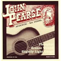 John Pearse Acoustic Guitar Strings Phosphor Bronze Slightly Light