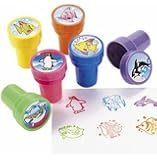Ocean Life Stamps Birthday Party Supplies Loot Bag Accessories 24 Pieces per Unit