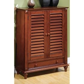 Savannah Three shelf Bookcase With Drawer And Wood Doors, THREE-SHELF, WALNUT by Home Decorators Collection