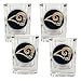 St. Louis Rams NFL 4pc Square Shot Glass Set