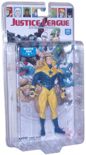  DC Direct Justice League International JLI 2nd Series 7 Inch Tall Super Hero Action Figure - Booster Gold with Display Stand