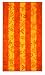 Floral Stripe Red Yellow Orange Oversized Beach Towel 40x70 - Oversized Super Luxury Velour Jacquard Beach Towel by Cotton Craft - 500 grams 100% Pure Ringspun Cotton - Brilliant intense vibrant colors - Perfect companion for a trip to the beach, for a picnic, at your poolside or as a colorful bath towel - Highly absorbent - Easy care machine wash