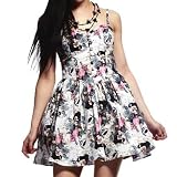 Hell Bunny Eden Butterfly Skulls Mini Dress