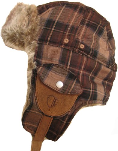 Ben Sherman Large Check Stalker Trooper Bomber Cap BS4305