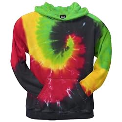 Rasta Spiral Tie Dye Hoodie