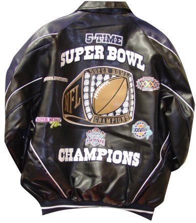 Buy Dallas Cowboys 5-Time Super Bowl Champions Pleather Jacket