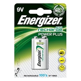 Energizer Battery Rechargeable Advanced Size 9V NiMH 175mAh HR22.5V Ref 633003
