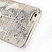 iPhone 6S Case,NSSTAR iPhone 6 Case,iPhone 6S Liquid Case,Flowing Liquid Floating Bling Glitter Sparkle Silver Stars Hard Case for Apple iPhone 6S (2015)/ iPhone 6 (2014),Elegant Feathers