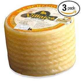 Villajos Young Manchego Cheese, 17.6-Ounce Packages (Pack of 3) by Villajos