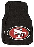 San Francisco 49ers Printed Carpet Car Mat 2 Piece Set (Quantity of 1)
