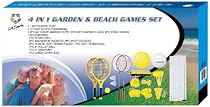 LA Sports 4 in 1 Garden & Beach Games Set