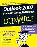 Outlook 2007 Business Contact Manager For Dummies