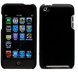 Black Hard Cover for iPod touch 4th gen for New Ipod Touch 4th Generation with Camera Suitable for 8G 32G 64G + New Ipod Touch 4G Clear Screen Protector , Black