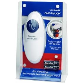 Culinare One Touch Automatic Jar Opener, White