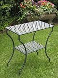 International Caravan Mandalay Rectangular 2-Tier Patio Table