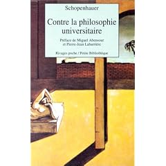 Contre la philosophie universitaire