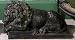Kitchen & Housewares : '18'' Lion Black Statue Indoor / Garden Decor''