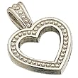Platinum Heart Fashion Pendant