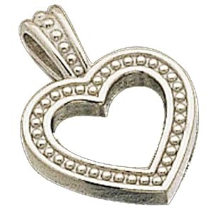 Platinum Heart Fashion Pendant