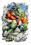 Florida Gators Wallcrasher Wall Decal - Mascot 2' Fade Resistant Graphics Removable Vinyl