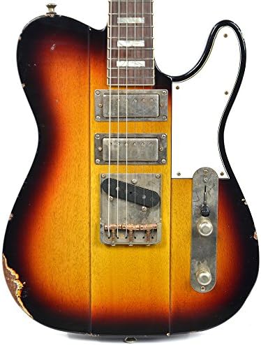 B3 Phoenix 3-Tone Sunburst Medium Distress w/Lollar Mini/Mini/T Pickups