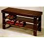 BEAUTIFUL NEW WOODEN SHOE BENCH