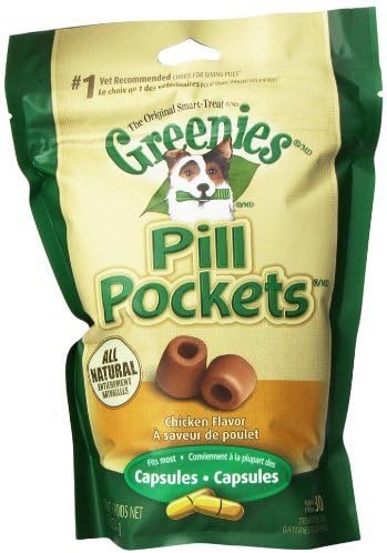 Greenies 6-Pack 7.9-Ounce Dog Treat with Pill Pocket, Large, Chicken by Monster Pets