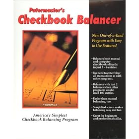 PATERMASTER Patermaster's Checkbook Balancer, America's Simplest Checkbook Balancing Program