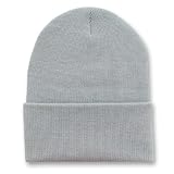 New Solid Winter Long Beanie (Comes In Many Different Colors), Light Grey