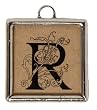 Upper/Lower Case Monogram Necklace - R Upper/Lower Case Monogram Necklace - R