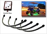 4pc Green LED Golf Cart Underbody Underglow Light Kit