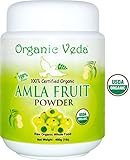 Organic Amla Fruit Powder - 1 Lb. ★ USDA Certified Organic ★ 100% Pure and Natural Super Food Supplement. Non GMO, Gluten FREE. All Natural!