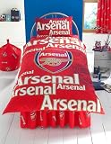 Review Luxury Textiles  / Arsenal Shadow Crest Single Duvet Cover Set / Quilt Cover Set With Free Arsenal Beach Towel
