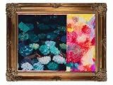 Art Reproduction Oil Painting - We are hovering near something very powerful (I prefer the seeds to the flowers) 2 with Renaissance Bronze Frame - Bronze Finish - 40 X 50 - Hand Painted Framed Canvas Art