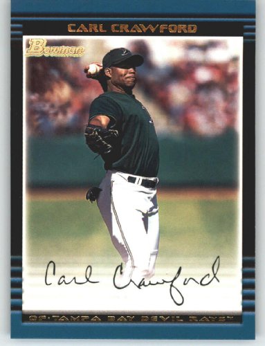 2002 Bowman #280 Carl Crawford - Tampa Bay Devil Rays (Baseball Cards)