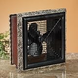 11 Extravagant Ambrogio Wood Frame Table Top Fan by CC Home Furnishings
