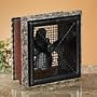 11" Extravagant "Ambrogio" Wood Frame Table Top Fan