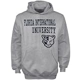 NCAA Florida International Golden Panthers Youth Ash Stacked Hoody Sweatshirt
