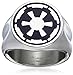Star Wars Jewelry Men's Imperial Symbol Stainless Steel Ring