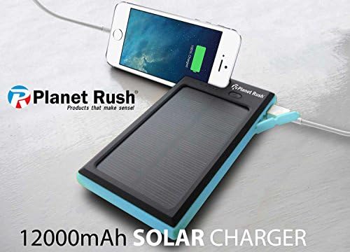 Fours Seasons 4 in 1 USB Solar Panel Power Bank Phone Dock &amp; Flashlight Heavy Duty 12000 mAh Environmentally Friendly Durable Lightweight Lithium Battery Recharge all Cell Phones Tablets etc