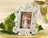 "White Baroque" Elegant Place Card Holder/Photo Frame
