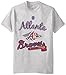 MLB Atlanta Braves Men's 58T Tee, Steel Heather, Medium