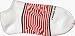 ALIEN WORKSHOP SOLDIER STRIPE SOCKS-WHITE no show 1 pair