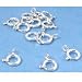 12 Sterling Silver Spring Ring Clasps Necklace 5.5mm