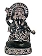 Lord Ganesha Good Luck Carved Stone Sculpture Dancing Ganesh 8.5 Inch