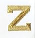 Alphabet Letter - Z - Color Gold - 2
